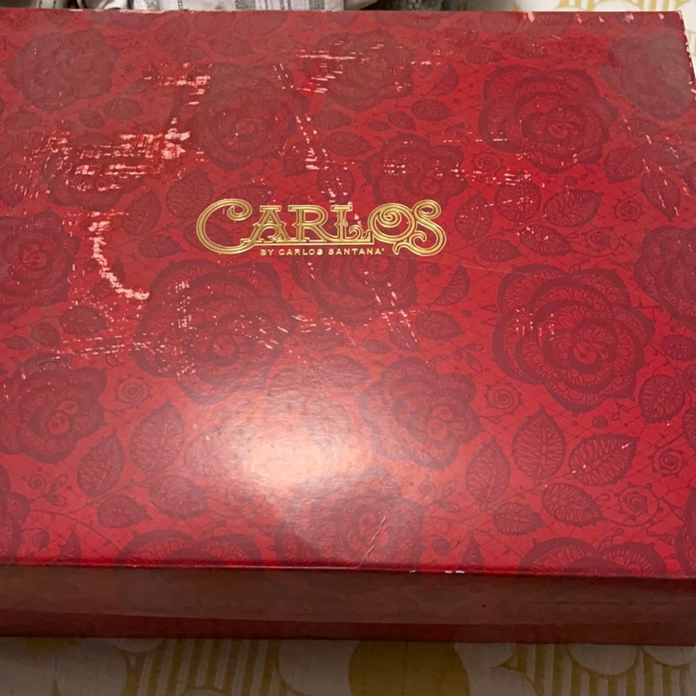 Carlos Santana black wide calf boots size 8.